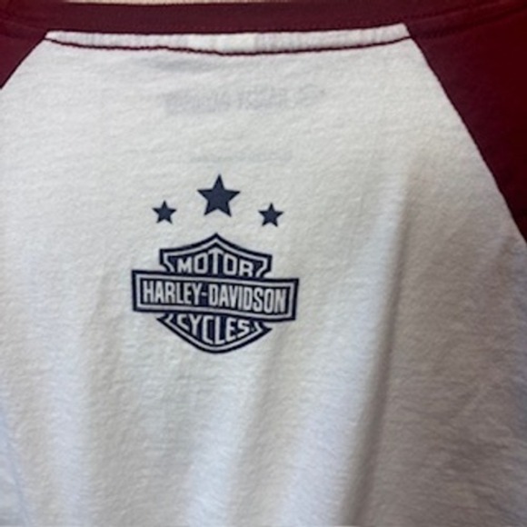 Harley Davidson Womens Baseball Tee Her In Every Hero Wounded Warrior Project - Picture 5 of 7